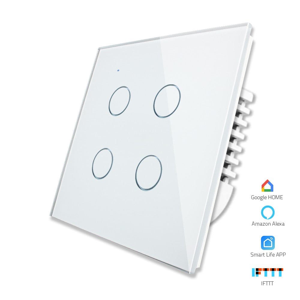 Smart Home Switches & Sockets Smart Wi-Fi 4-Gang Light Switch