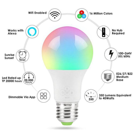 Smart Home Lamps & Lightings Smart Wi-Fi RGB LED Bulb