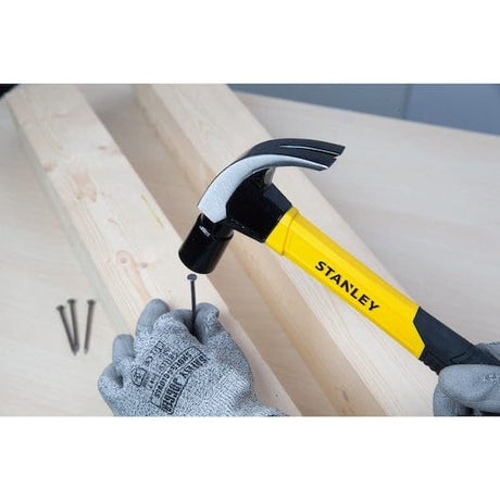 Stanley Hammers Mallets & Sledges Stanley Steel Claw Hammer Fiberglass Handle 450g & 570g - STHT51391 & STHT51392