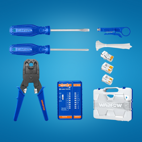 Wadfow 46-Piece Modular Plug Crimper Set -  WHS2B46