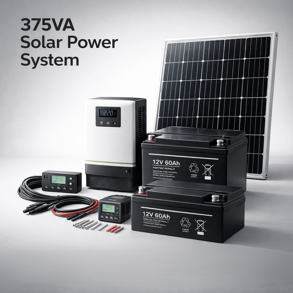 Supply Master Solar Power Systems 375VA System Solar Power Package