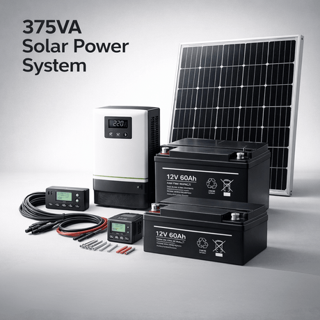 Supply Master Solar Power Systems 375VA System Solar Power Package