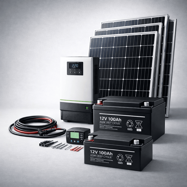 Supply Master Solar Power Systems 500VA System Solar Power Package