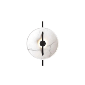Supply Master Wall & Sconce Lights Creative Nordic Style LED Wall Mounted Round Marble Wall Lamp