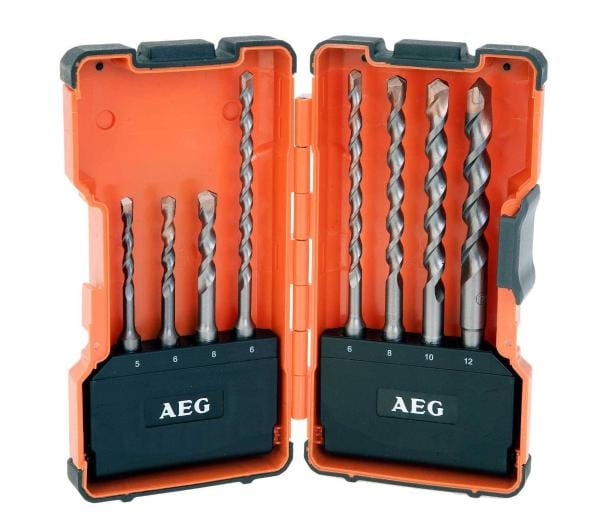 AEG 8 Pieces SDS Drill Bit Set (Model 4932352236) - Precision Masonry Drilling Accessories | Supply Master Drill Bits Buy Tools hardware Building materials