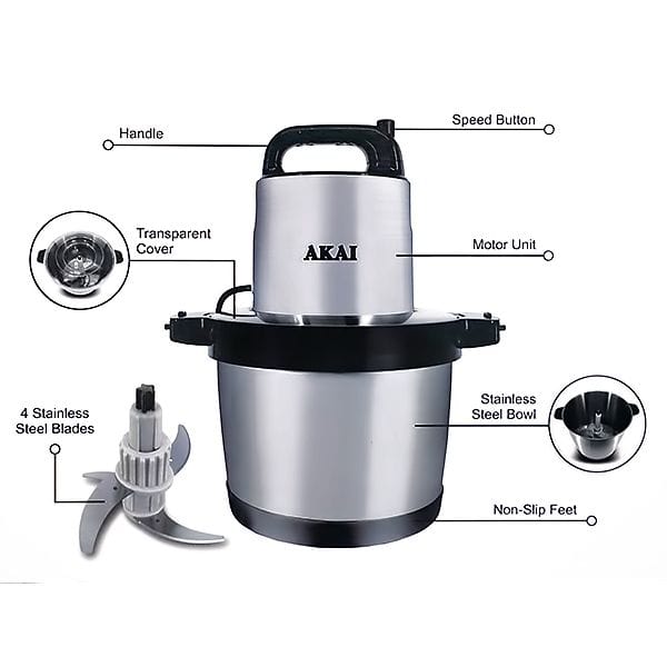 Buy Akai Food Processor BD039A-317S | SupplyMaster.store Electric Kettle Buy Tools hardware Building materials