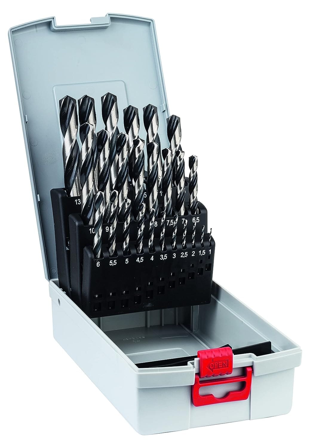 Bosch 25 Pieces Point-TEQ HSS Drill Bit Set 1-13mm - 2608587018 | Supply Master, Accra, Ghana Drill Bits Buy Tools hardware Building materials