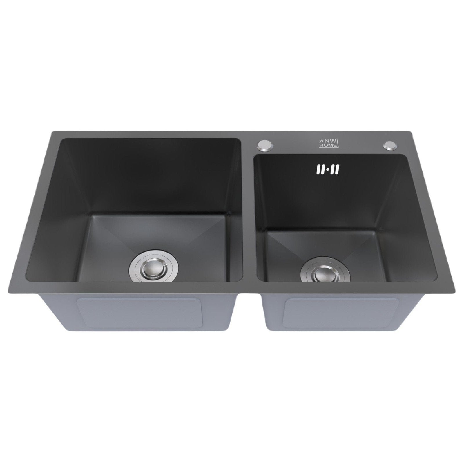 Buy Double Bowl Kitchen Bar Sink 78x46cm with Waste & Basket | Shop at Supply Master Accra, Ghana Kitchen Sink Black Buy Tools hardware Building materials