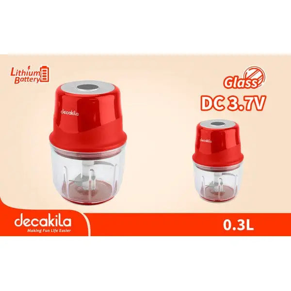 Buy Decakila 300ml Cordless Mini Chopper 30W - KMMG008R - KMJB012R in Ghana | Supply Master Kitchen Appliances Buy Tools hardware Building materials