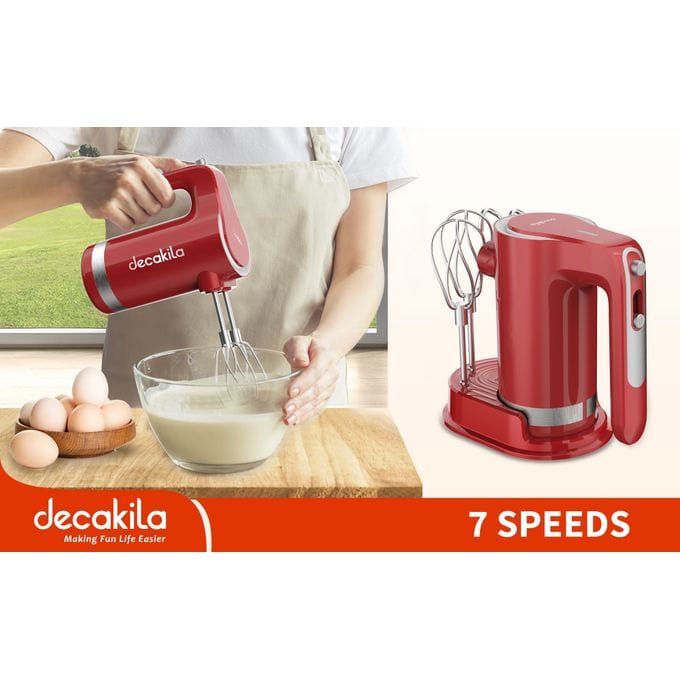 Buy Decakila 7-Speed Cordless Hand Mixer 90W - KMMX006R in Ghana | Supply Master Kitchen Appliances Buy Tools hardware Building materials