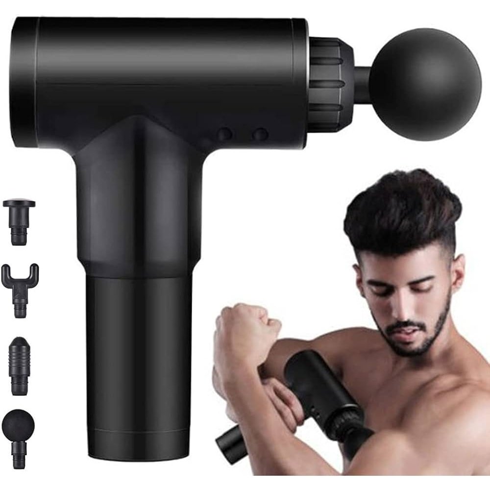 Buy Decakila 2000mAh 4-Speed Rechargeable Massage Gun - KMBS004B Online in Accra, Ghana | Supply Master Sports & Fitness Equipment Buy Tools hardware Building materials