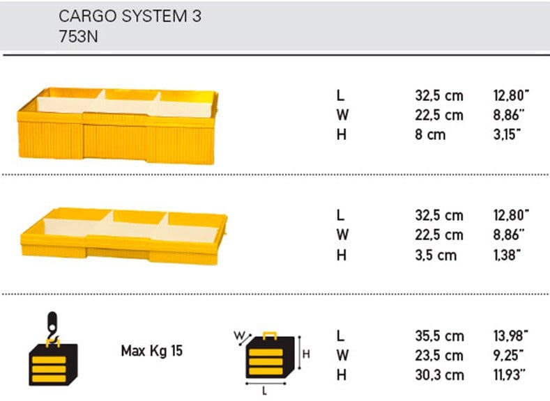 Buy Dimartino 3-Tier Cargo System 3 - 753N | Supply Master Accra, Ghana Tool Boxes Bags & Belts Buy Tools hardware Building materials