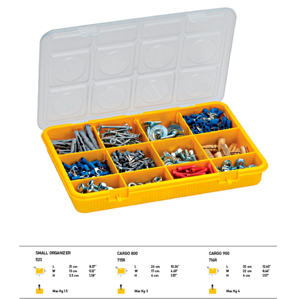 Buy Dimartino Plastic Small Organizer 26x17cm - Cargo 800 | Supply Master Accra, Ghana Tool Boxes Bags & Belts Buy Tools hardware Building materials