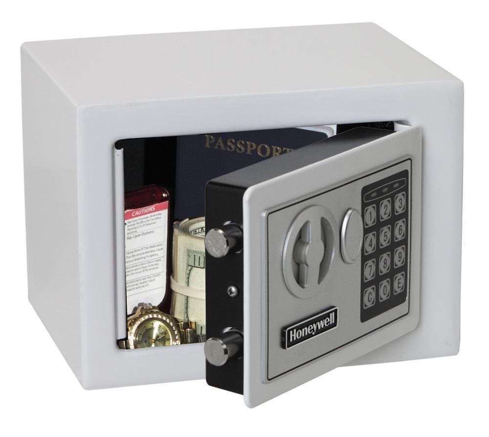 Buy Honeywell Digital Steel Compact Security Safe (0.17 cu ft.) - Blue, White, Pink in Accra, Ghana | Supply Master Tool Chests & Cabinets Buy Tools hardware Building materials