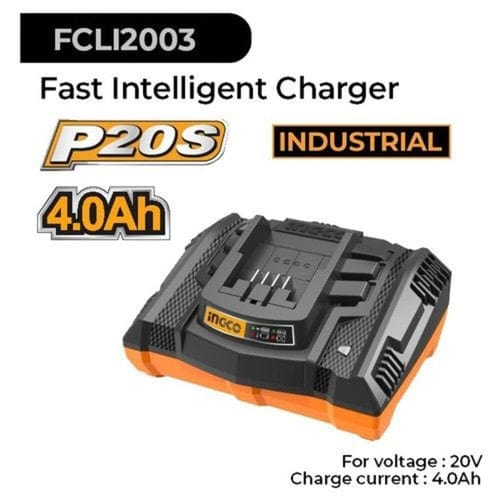 Ingco 20V 4Ah Fast Intelligent Charger - FCLI2003 | Supply Master | Accra, Ghana Batteries & Chargers Buy Tools hardware Building materials