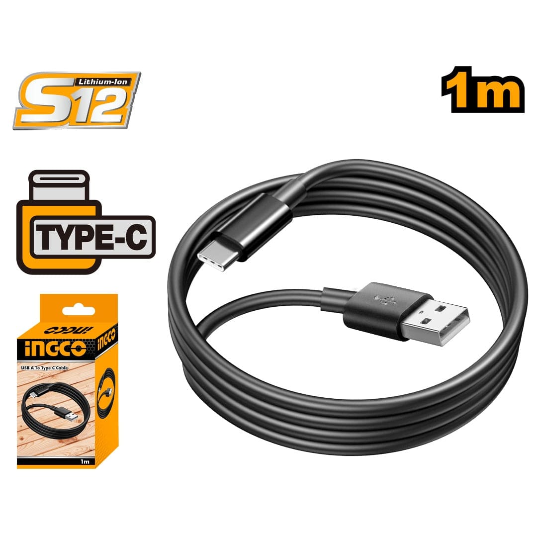 Buy Ingco USB Type-A to Type-C Cable - IUCC01 | Shop at Supply Master Accra, Ghana Batteries & Chargers Buy Tools hardware Building materials