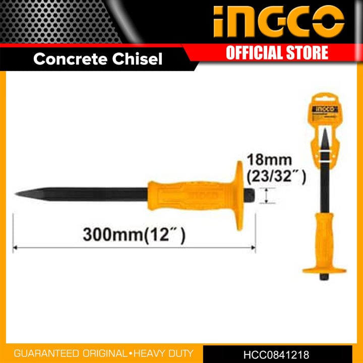 Ingco 18mm Concrete Chisel - HCC0841218 | Supply Master | Accra, Ghana Chisels Files Planes & Punches Buy Tools hardware Building materials