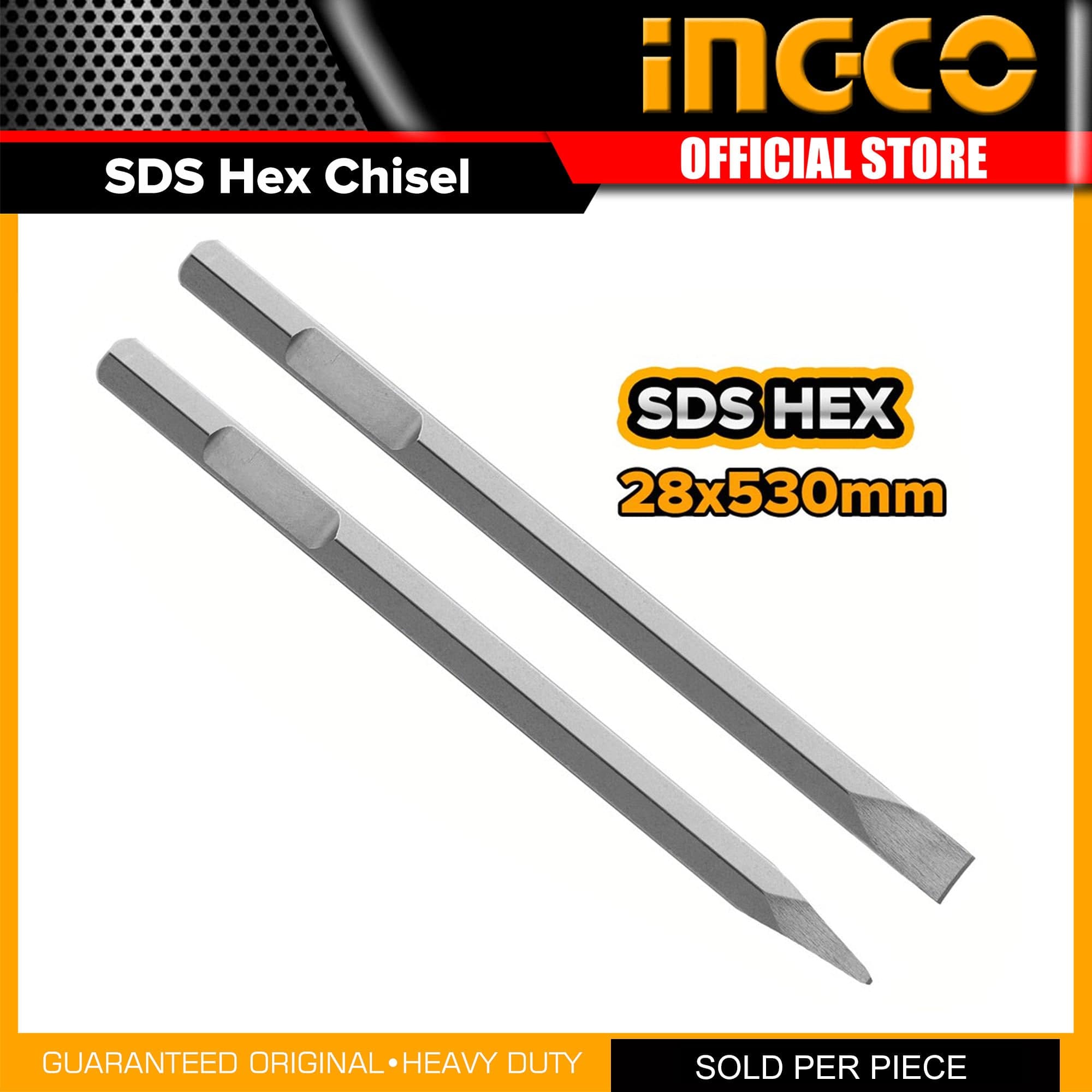 Ingco Hex Chisel 28mmx530mm - Pointed & Flat | Supply Master | Accra, Ghana Chisels Files Planes & Punches Buy Tools hardware Building materials
