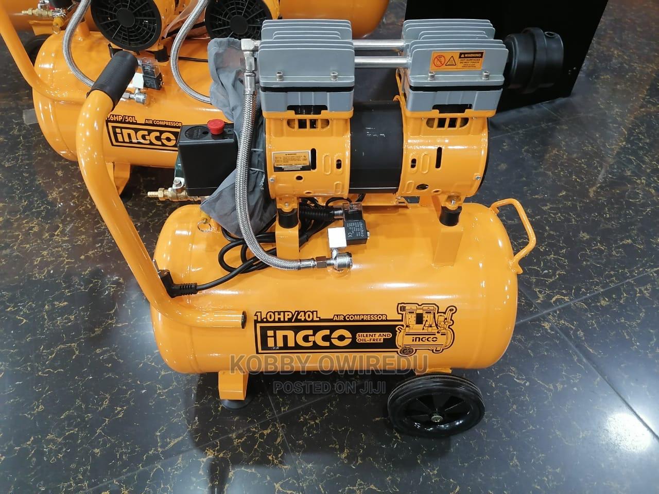 Ingco Silent And Oil Free Air Compressor 1.0HP 40L - ACS175406 | Supply Master | Accra, Ghana Compressor & Air Tool Accessories Buy Tools hardware Building materials