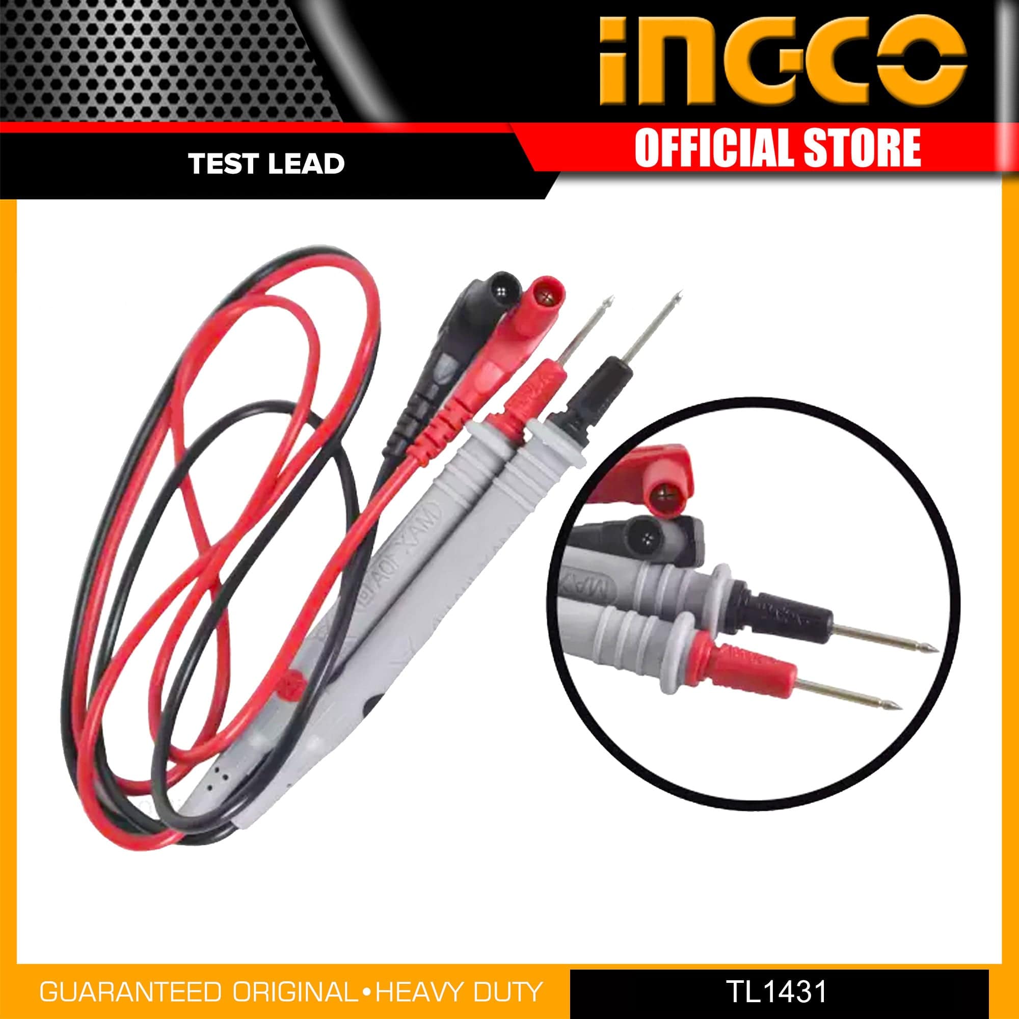 Ingco Insulated Test Leads - TL1431 | Buy Online in Accra, Ghana - Supply Master Digital Meter Buy Tools hardware Building materials