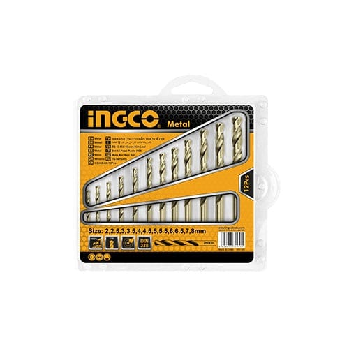 Ingco 12-Piece HSS Twist Drill Bits Set - Supply Master Accra, Ghana Drill Bits Buy Tools hardware Building materials
