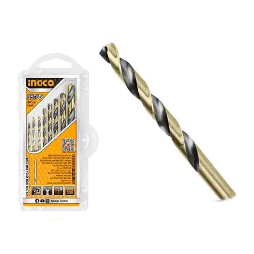 Ingco 6 Pieces HSS Twist Drill Bits Set - AKDB1065 | Supply Master | Accra, Ghana Drill Bits Buy Tools hardware Building materials