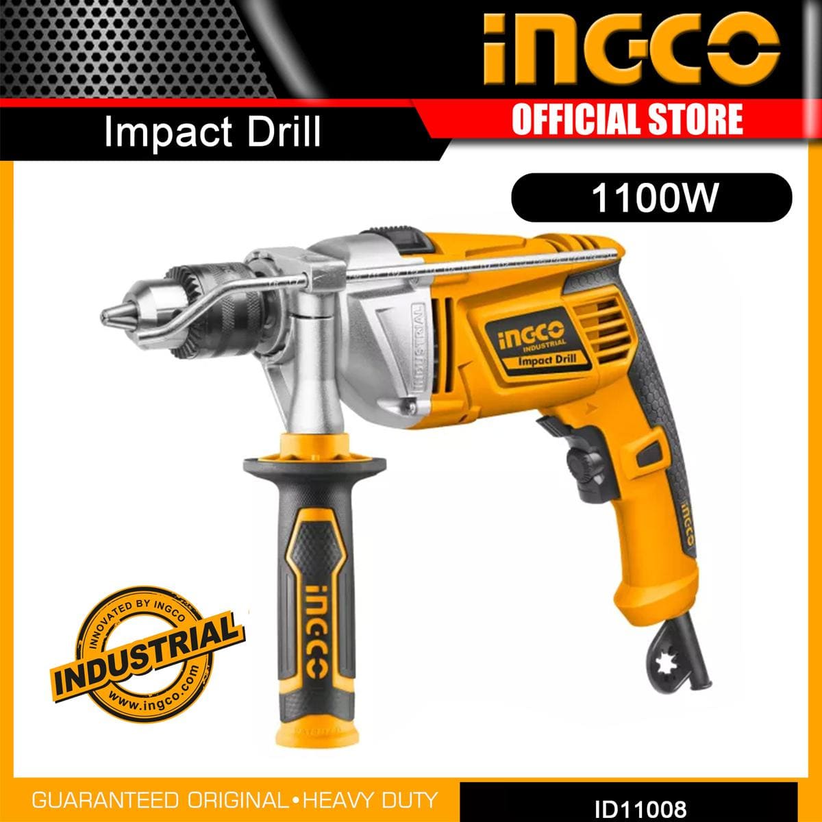 Ingco Hammer Impact Drill 13mm 1100W - ID11008 - Buy Online in Accra, Ghana at Supply Master Drill Buy Tools hardware Building materials