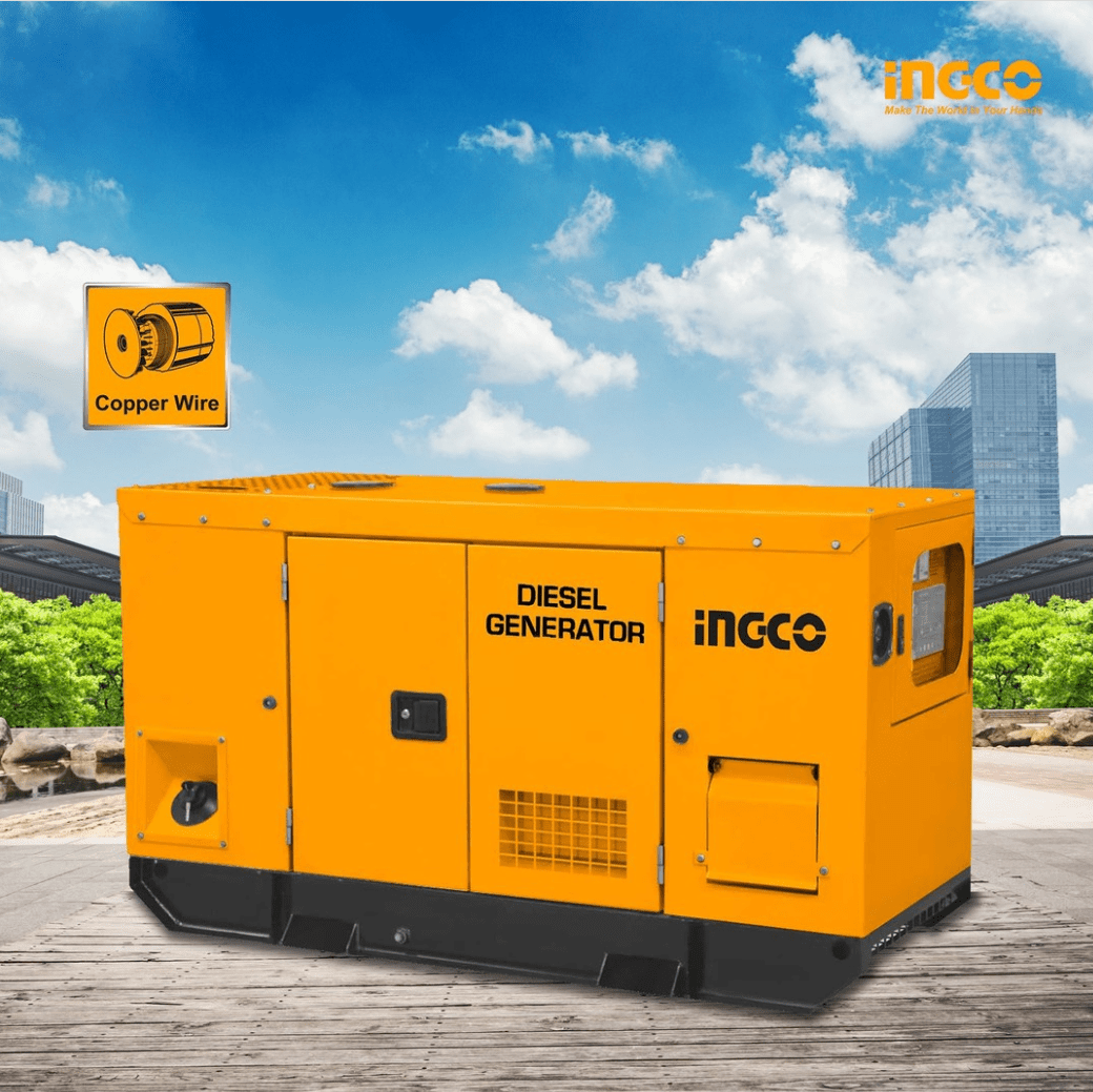 Ingco Industrial Silent Diesel Generator 30KW - GSE300K3.1 | Buy Online in Accra, Ghana - Supply Master Generator Buy Tools hardware Building materials