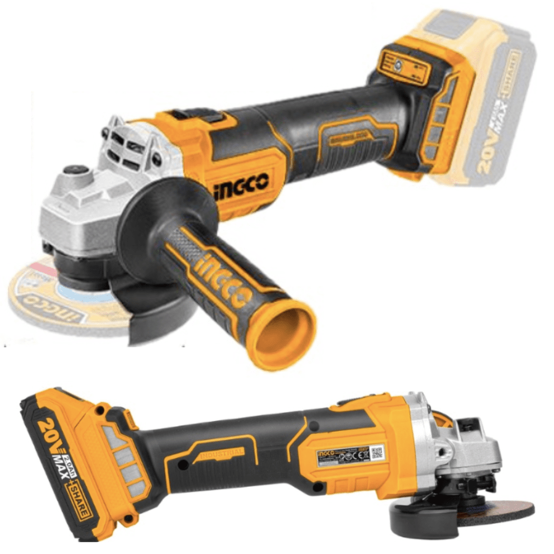 Buy Ingco 4.5"/115mm Brushless Lithium-Ion Cordless Angle Grinder - CAGLI211156 | Shop at Supply Master Accra, Ghana Grinder Buy Tools hardware Building materials