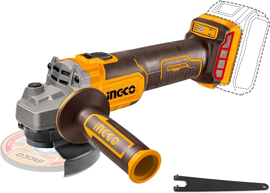 Ingco 4.5"/115mm Lithium-Ion Cordless Angle grinder - CAGLI1151 | Supply Master | Accra, Ghana Grinder Buy Tools hardware Building materials