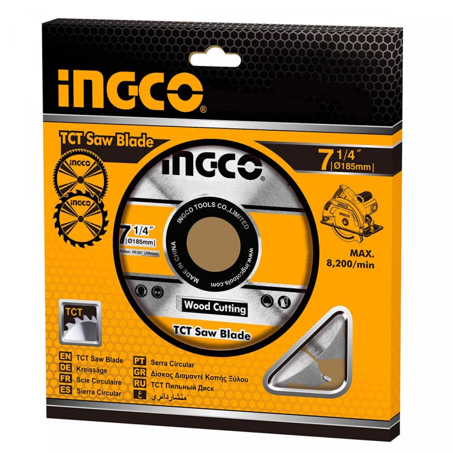 Ingco 2 Pieces TCT Saw Blade for Wood Set 7-1/4" - TSB118510 | Supply Master Accra, Ghana Grinding & Cutting Wheels Buy Tools hardware Building materials