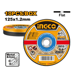 Ingco Abrasive INOX - Metal Cutting Disc 125 X 1.2mm Set 10pcs - MCD121255 | Supply Master Accra, Ghana Grinding & Cutting Wheels Buy Tools hardware Building materials