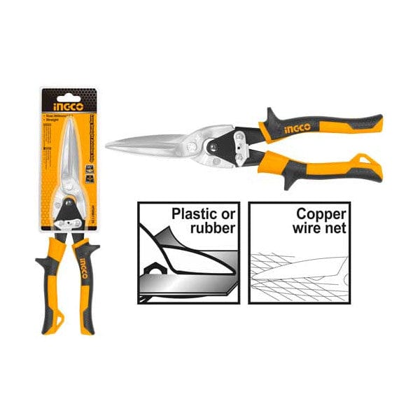 Ingco 12" Straight Aviation Snip - HTSN0112S | Supply Master | Accra, Ghana Hand Saws & Cutting Tools Buy Tools hardware Building materials