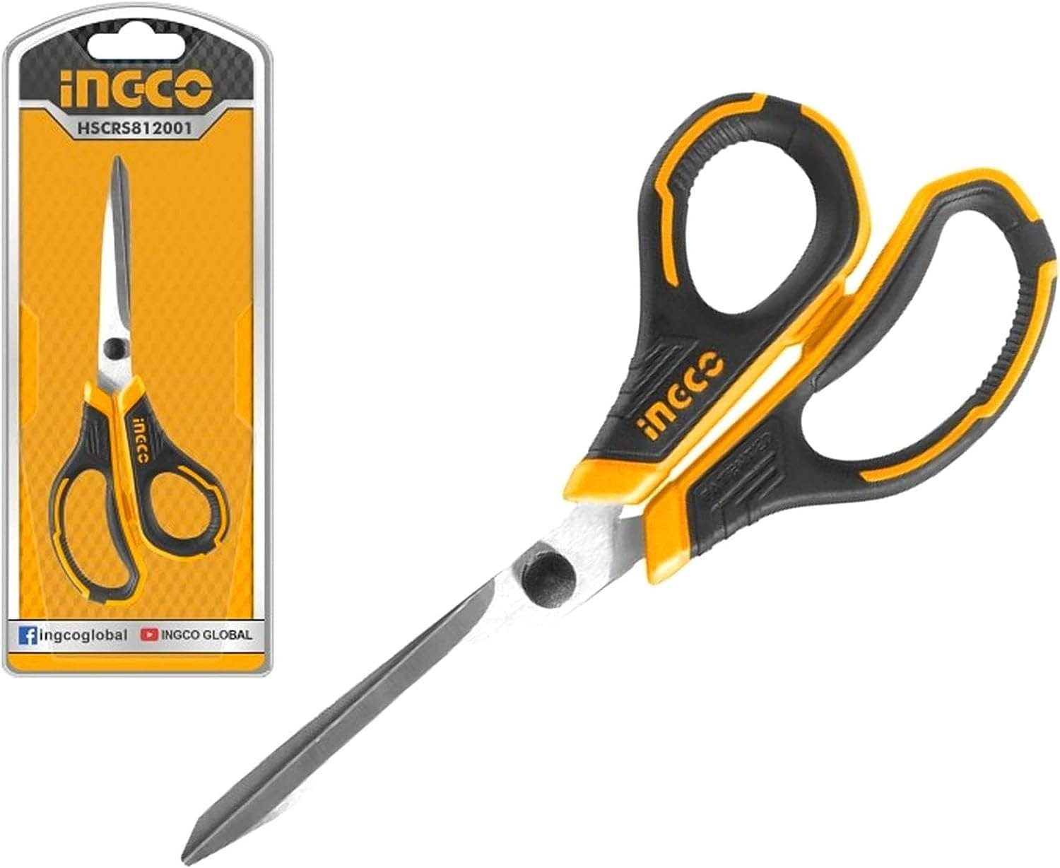 Ingco 8.5" Stainless Steel Scissors - HSCRS811002 | Supply Master Accra, Ghana Hand Saws & Cutting Tools Buy Tools hardware Building materials