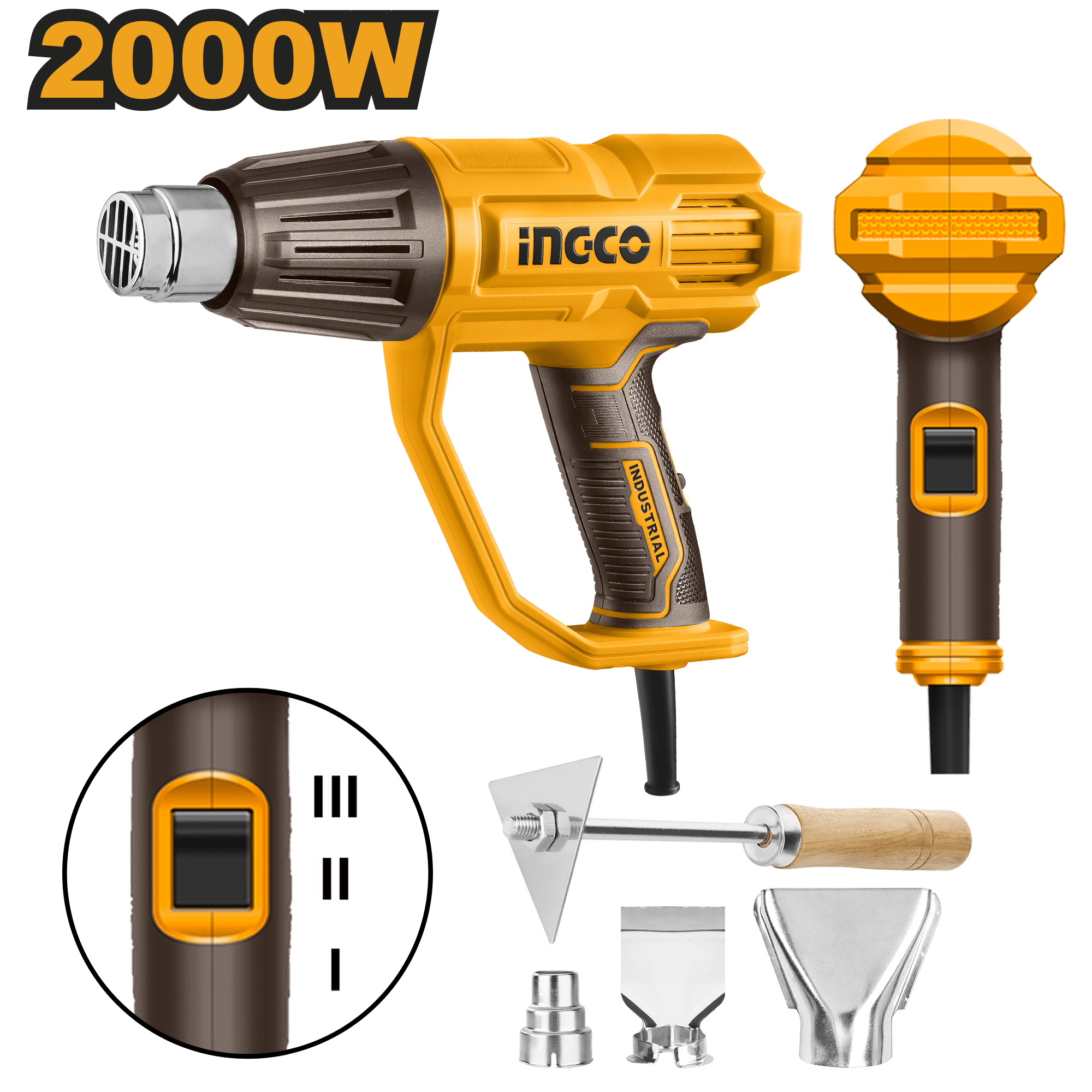 Ingco Heat Gun 2000W - HG20008 - Buy Online in Accra, Ghana at Supply Master Heat Gun Buy Tools hardware Building materials