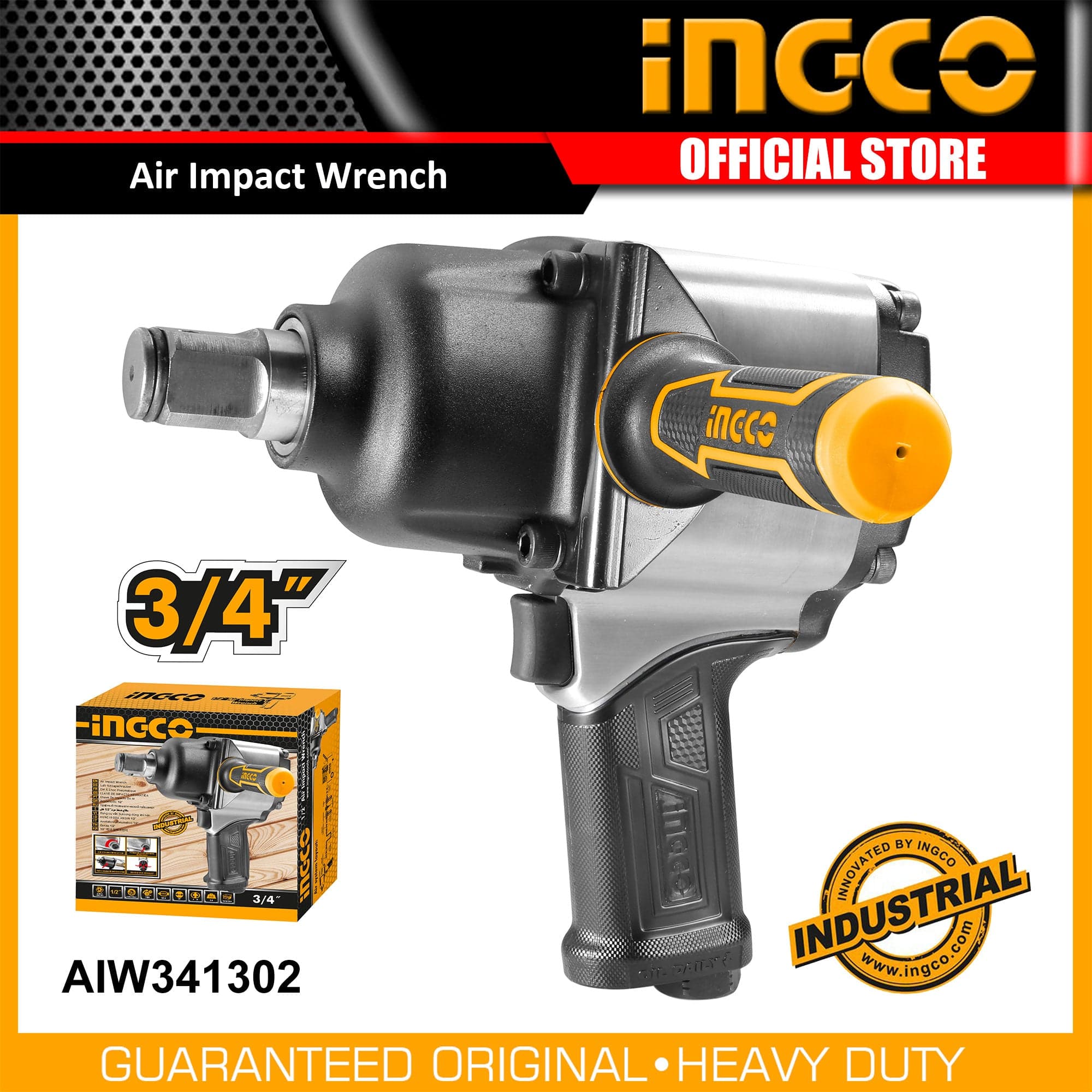 Ingco 3/4″ Air Impact Wrench - AIW341302 | Supply Master | Accra, Ghana Impact Wrench & Driver Buy Tools hardware Building materials