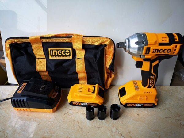 Ingco Lithium-Ion Cordless Impact Wrench - CIWLI2001 | Supply Master | Accra, Ghana Impact Wrench & Driver Buy Tools hardware Building materials