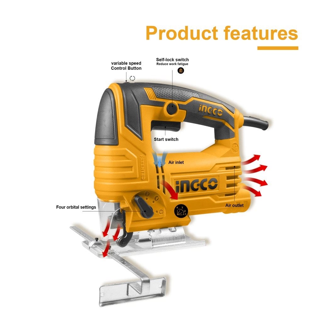 Ingco Jigsaw 570W - JS57028 | Buy Online in Accra, Ghana - Supply Master Jigsaw Buy Tools hardware Building materials