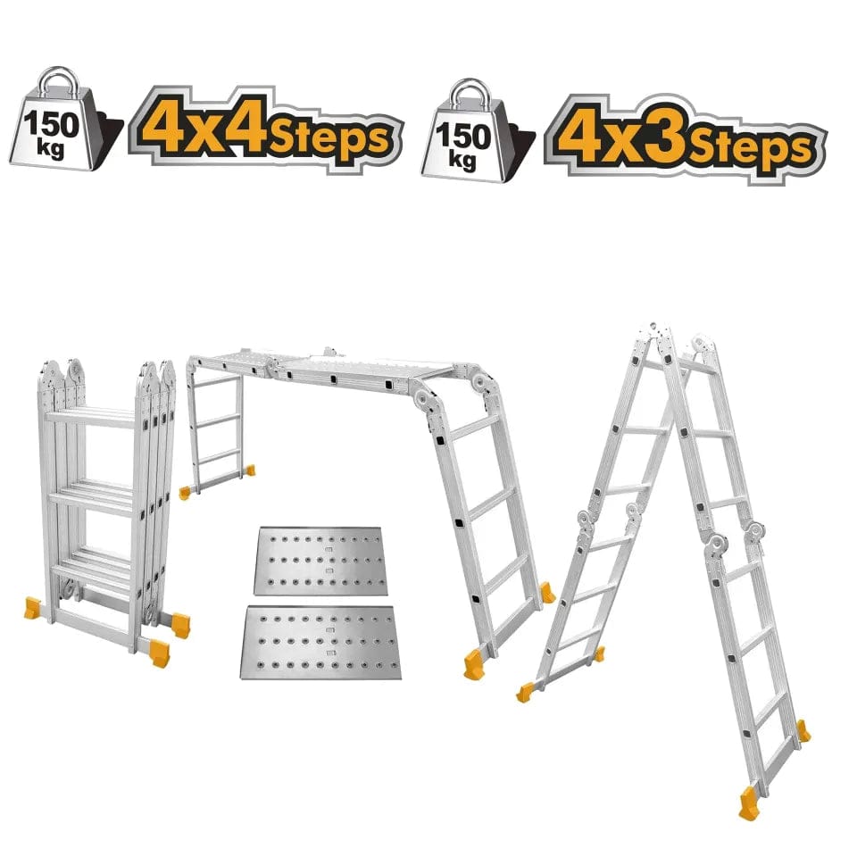 Ingco Multi-Purpose Aluminum Ladder - 4x3 & 4x4 | Shop Online in Accra, Ghana - Supply Master Ladder Buy Tools hardware Building materials