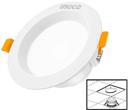 Ingco Round LED Panel Light 8W & 24W - HDL105081 & HDLR225241 | Supply Master Accra, Ghana Lamps & Lightings Buy Tools hardware Building materials