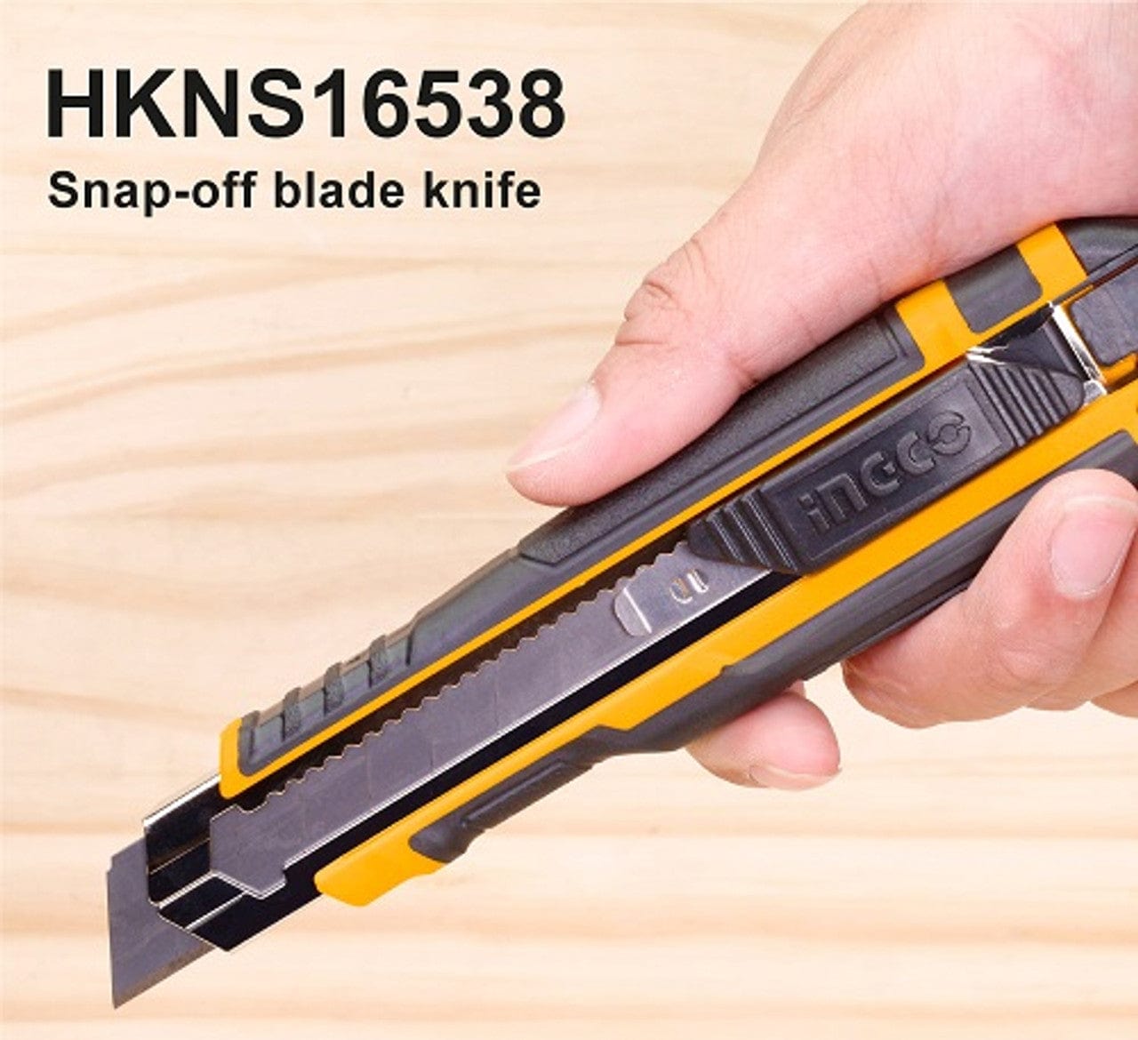 Ingco 169mm Snap-off Blade Knife - HKNS16538 | Supply Master | Accra, Ghana Multi Tools & Knives Buy Tools hardware Building materials
