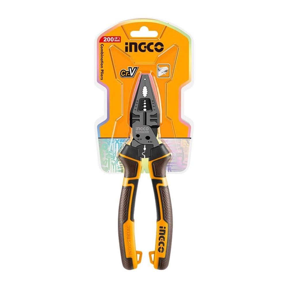 Ingco 8.5" Compound Action Long Nose Plier - HCLNP58200 | Supply Master | Accra, Ghana Pliers Buy Tools hardware Building materials
