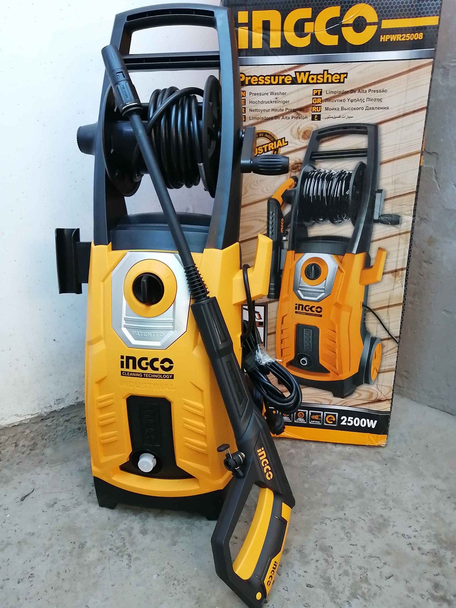 Ingco High Pressure Washer 2500W 160Bar - HPWR25008 | Supply Master | Accra, Ghana Pressure Washer Buy Tools hardware Building materials