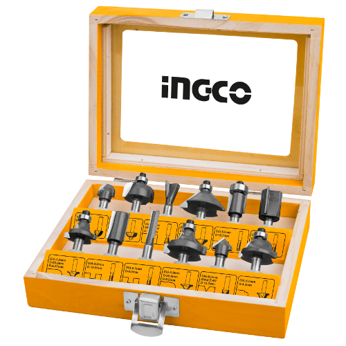 Ingco 12Pcs Router Bits Set (12mm) - AKRT1221 | Supply Master | Accra, Ghana Router Bits Buy Tools hardware Building materials
