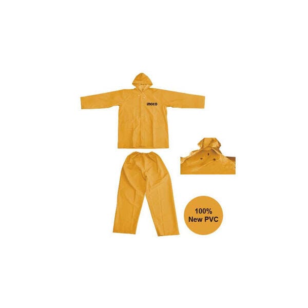 Ingco Rain Suit - HRCTSKT031 | Buy Online in Accra, Ghana - Supply Master Safety Clothing Buy Tools hardware Building materials