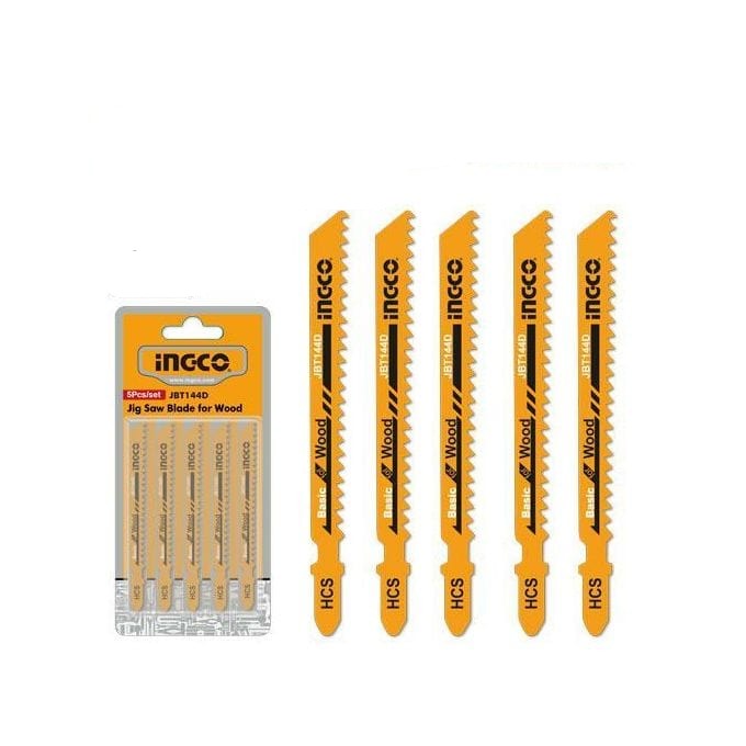 Ingco Jigsaw Blade for Wood 5 Pieces - JSBT111C | Shop Online in Accra, Ghana - Supply Master Saw Blades Buy Tools hardware Building materials