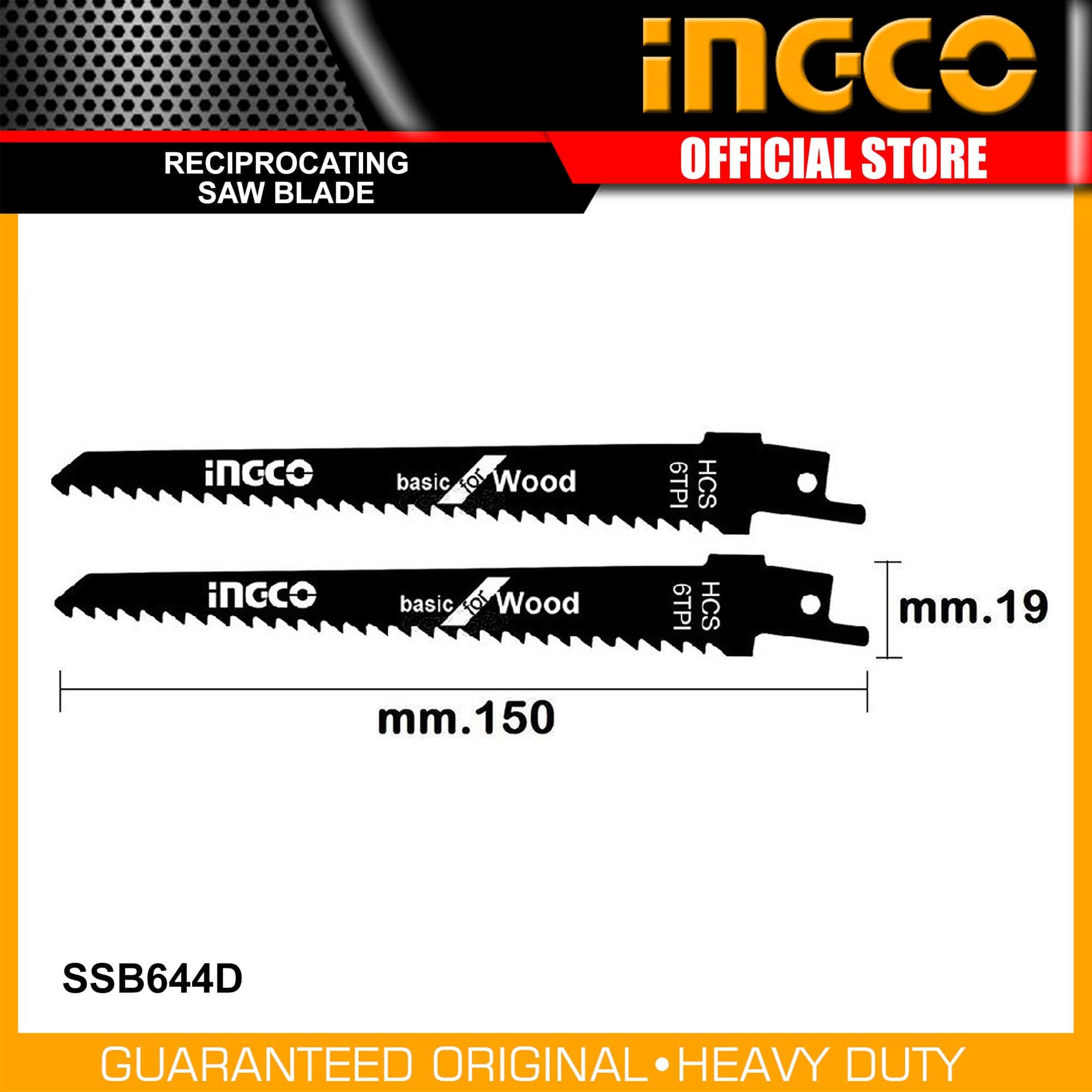Ingco Reciprocating Saw Blade for Wood - SSB644D | Buy Online in Accra, Ghana - Supply Master Saw Blades Buy Tools hardware Building materials