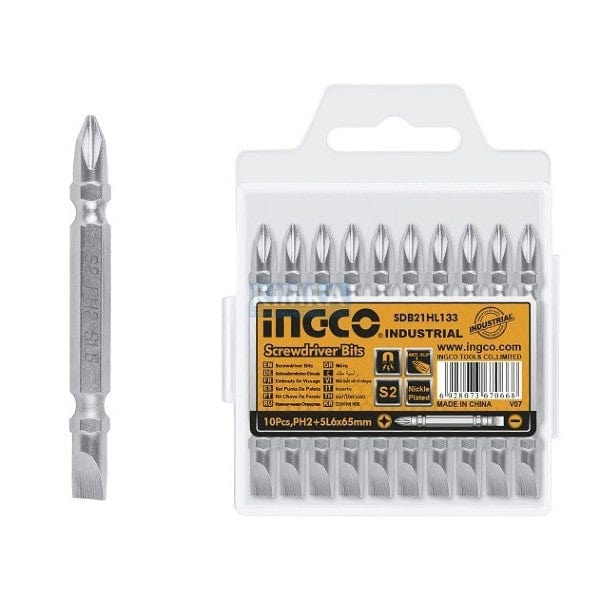 Ingco 10pcs Screwdriver Bits Set (SDB21HL133) - Versatile Fastening Tools | Supply Master Ghana Screwdriver Bits Buy Tools hardware Building materials