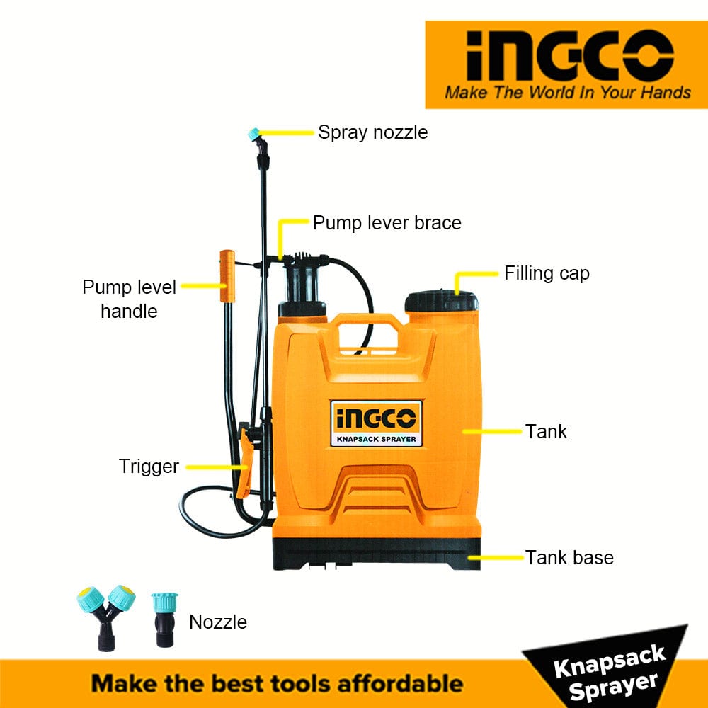 Ingco 20L Manual Knapsack Sprayer - HSPP42002 | Supply Master | Accra, Ghana Spray Gun Buy Tools hardware Building materials