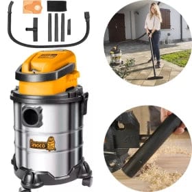 Ingco Lithium-Ion Cordless Vacuum Cleaner 20V - CVLI2001 | Buy Online in Accra, Ghana - Supply Master Steam & Vacuum Cleaner Buy Tools hardware Building materials